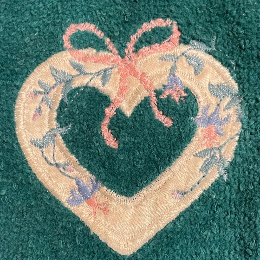 Set of Cotton Embroidered Bath Towels NWOT